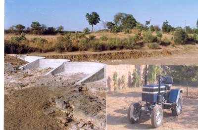 Innovative Check Dam & 10 HP Tractor - Photo