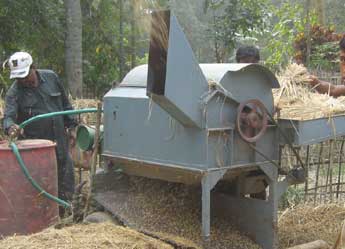 Low Cost Paddy Thresher - Photo