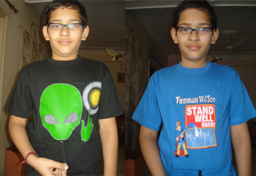 T shirts with movement based animation - Photo
