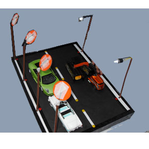 Street lights and saving electricity - Photo
