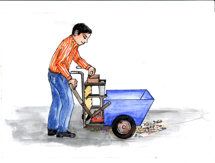 Image of Smart device for rag picking