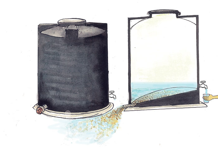 Image of Easy cleaning water tank