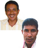 volunteer Md. Mehtar D Hussain and Mustaq Ahmad