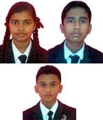 volunteer Prem Ranjan Singh, Shivani Singh and Ankush Pal