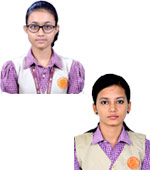 volunteer Kiran Choudhury And Adyasha Priyadarshinee Rath